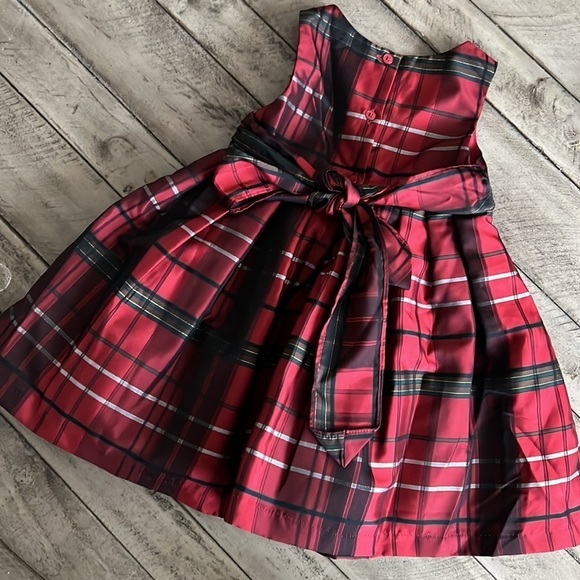 Pippa & Julie Red Plaid Holiday Dress and Cardigan Set - Picture 5 of 9